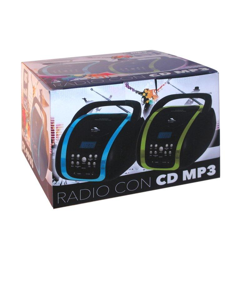 Radio CD - Sytech SY9955, Azul, USB