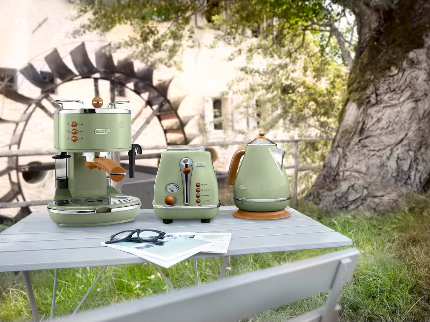 DE LONGHI Icona Vintange Espresso Kahve Makinesi Yeşil