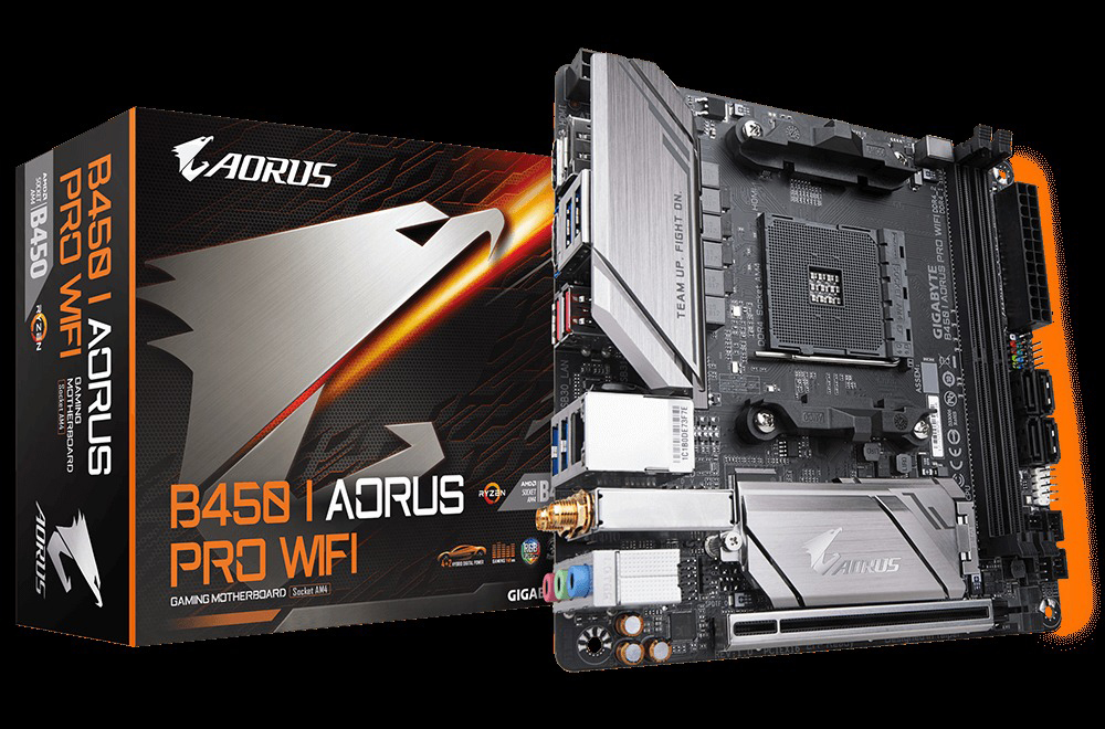 GIGABYTE B450 I Aorus PRO WIFI Mainboard Schwarz