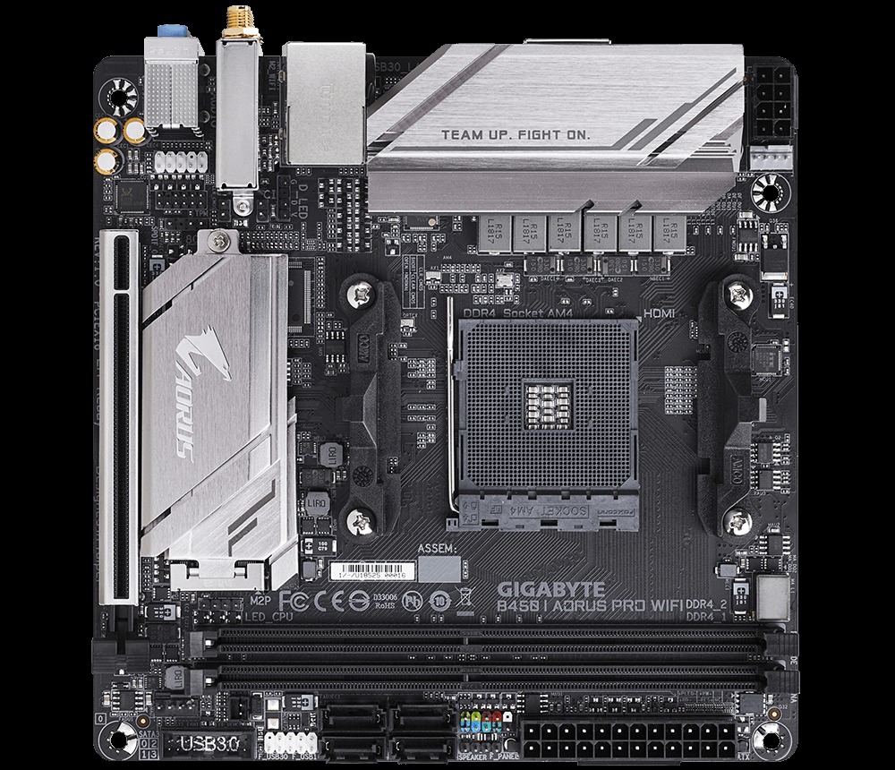 GIGABYTE B450 I Aorus PRO WIFI Mainboard Schwarz