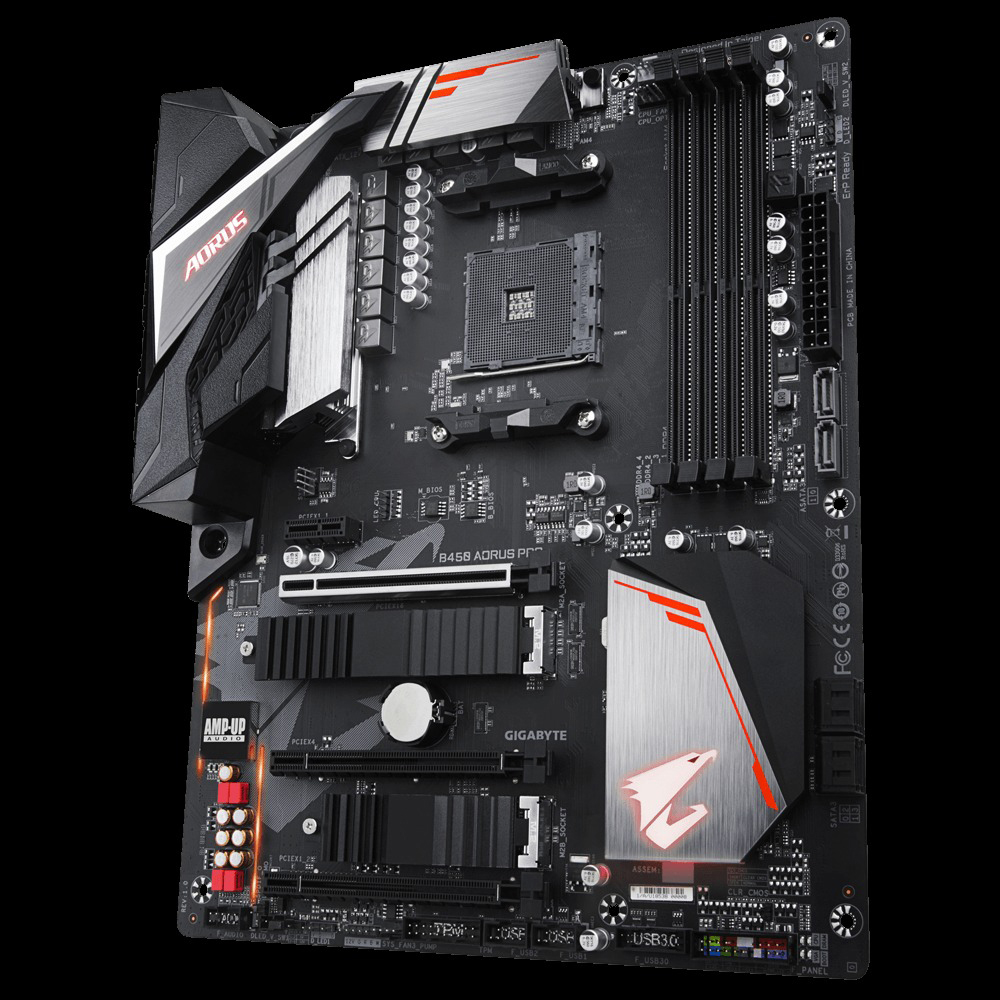 GIGABYTE B450 Aorus PRO Mainboard Schwarz