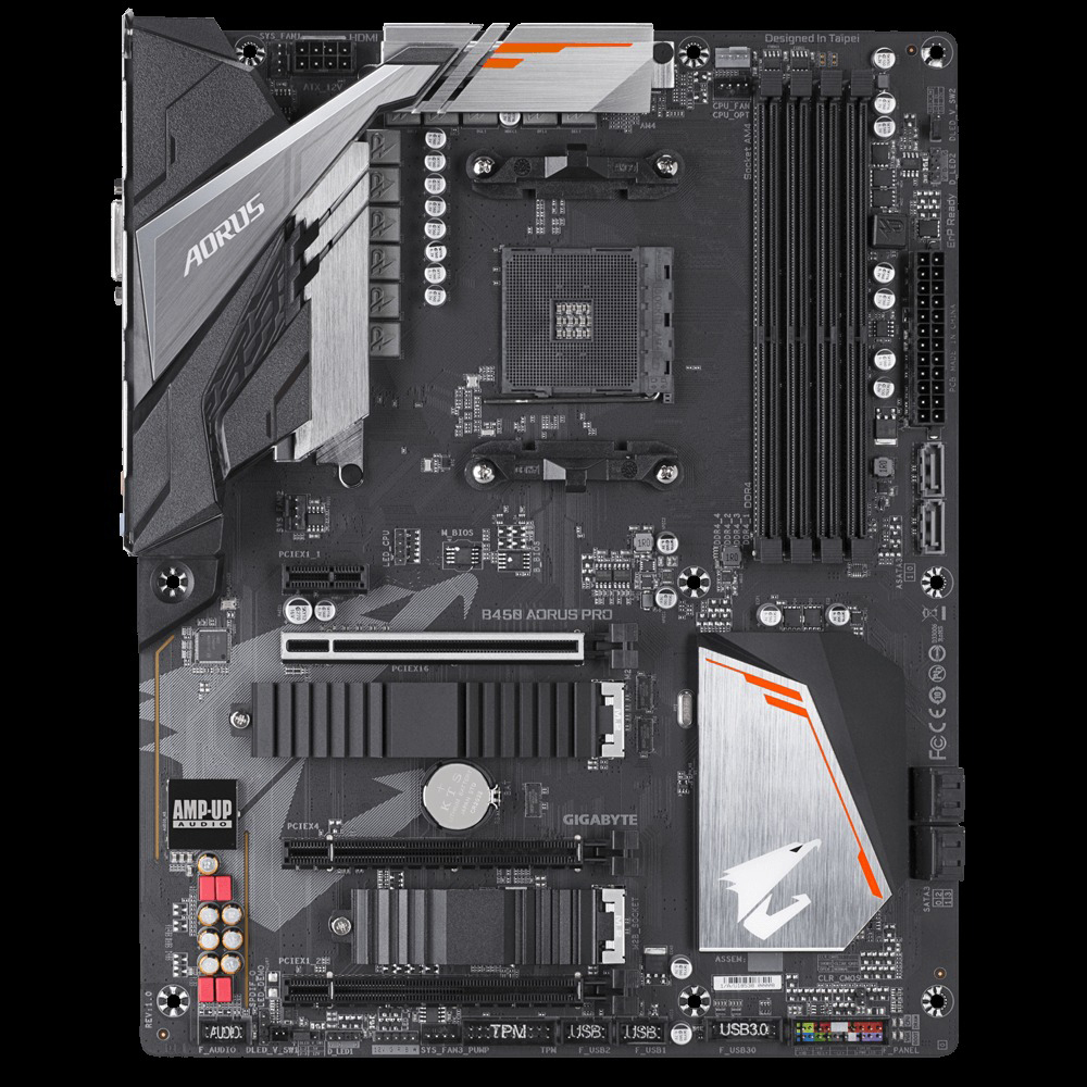 GIGABYTE B450 Aorus PRO Mainboard Schwarz