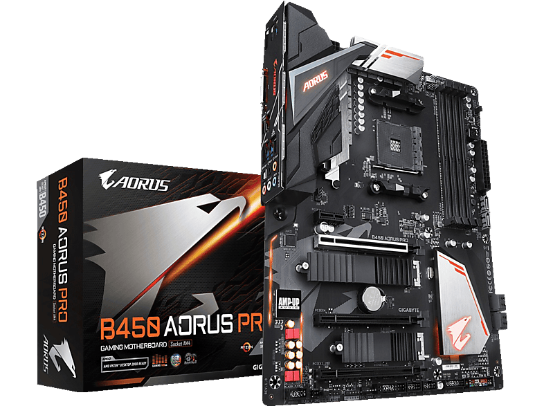 Aorus Schwarz PRO GIGABYTE B450 Mainboard