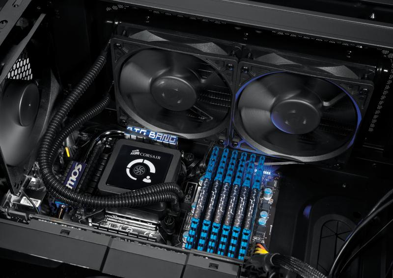 Caja PC - Corsair 550D Midi-Tower Negro carcasa de ordenador