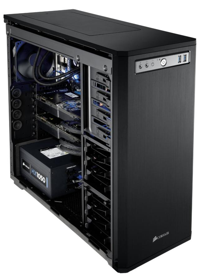 Caja PC - Corsair 550D Midi-Tower Negro carcasa de ordenador