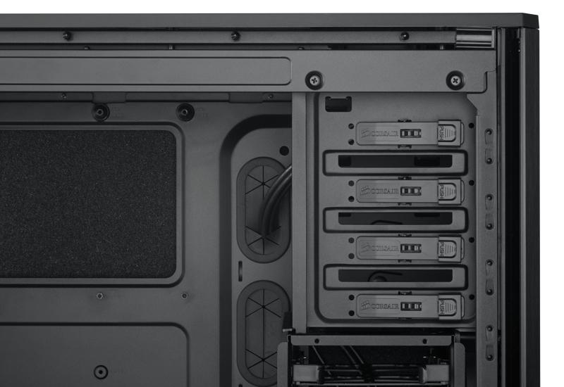 Caja PC - Corsair 550D Midi-Tower Negro carcasa de ordenador