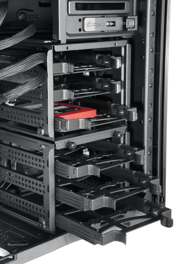 Caja PC - Corsair 550D Midi-Tower Negro carcasa de ordenador