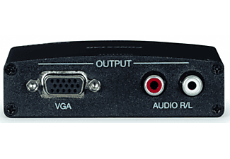 Convertidor de VGA a HDMI - Fonestar FO-396, HDMI, VGA, auxiliar, 2x RCA, Negro