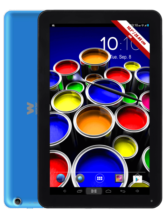 Tablet - Woxter SX100 Azul, 10.1 pulgadas HD, 16GB y 2 cámaras