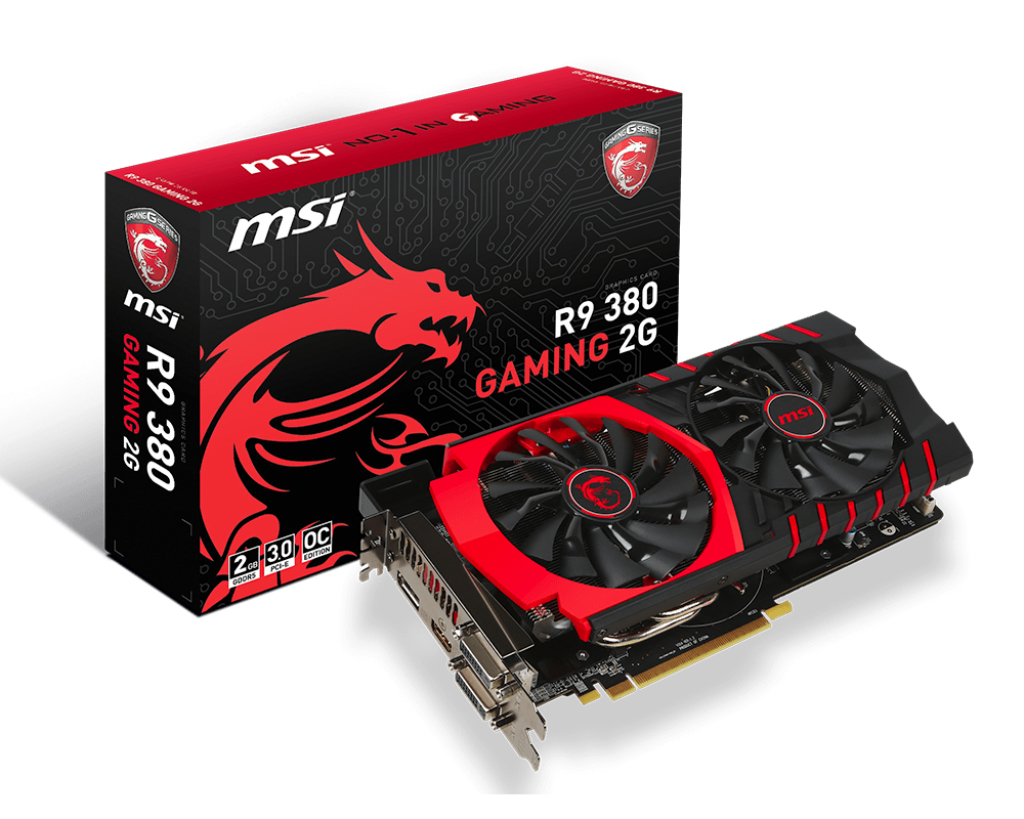 MSI R9 380 GAMING 2G AMD Radeon R9 380 2GB