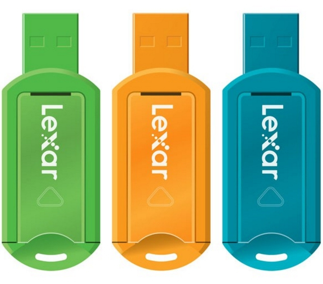 Lexar USB 2.0, 16GB 16GB USB 2.0 Verde, Naranja unidad flash USB
