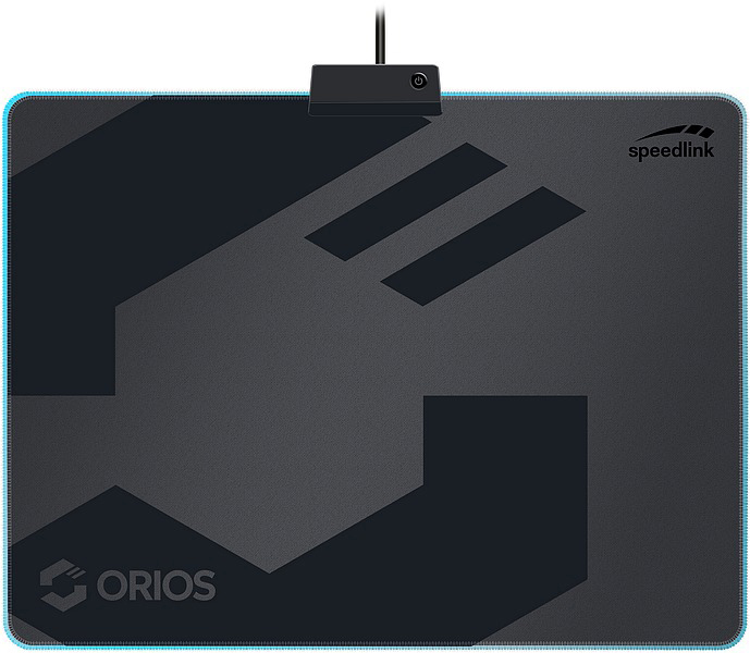 SPEEDLINK Gaming Mauspad Orios LED Soft, schwarz/grau (SL-620105-BK)