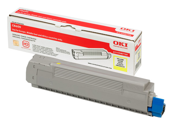 OKI 43487721 6000 Sayfa Kapasiteli Sarı Toner