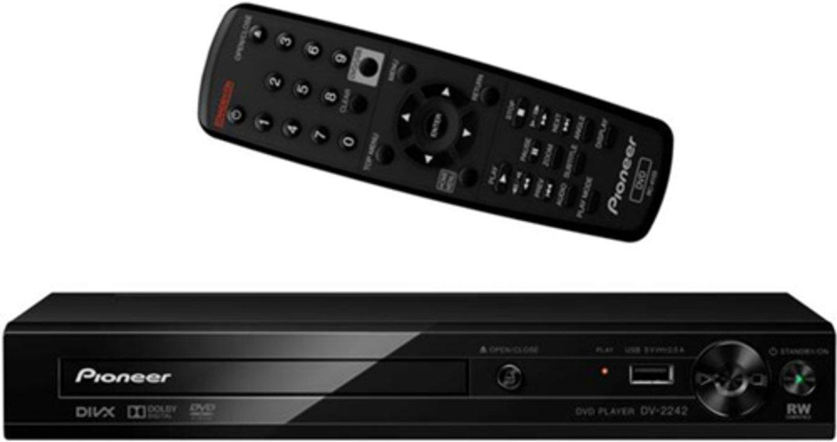 Reproductor DVD - Pioneer DV 2242, puerto USB, Negro