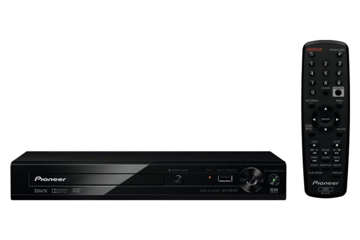 Reproductor DVD - Pioneer DV 2242, puerto USB, Negro