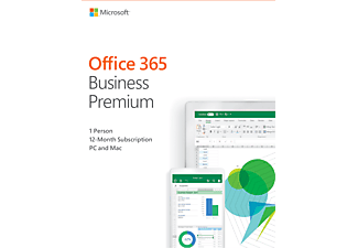 Office 365 Business Premium 2019 (1 user/15 devices/1 year) - PC/MAC - English