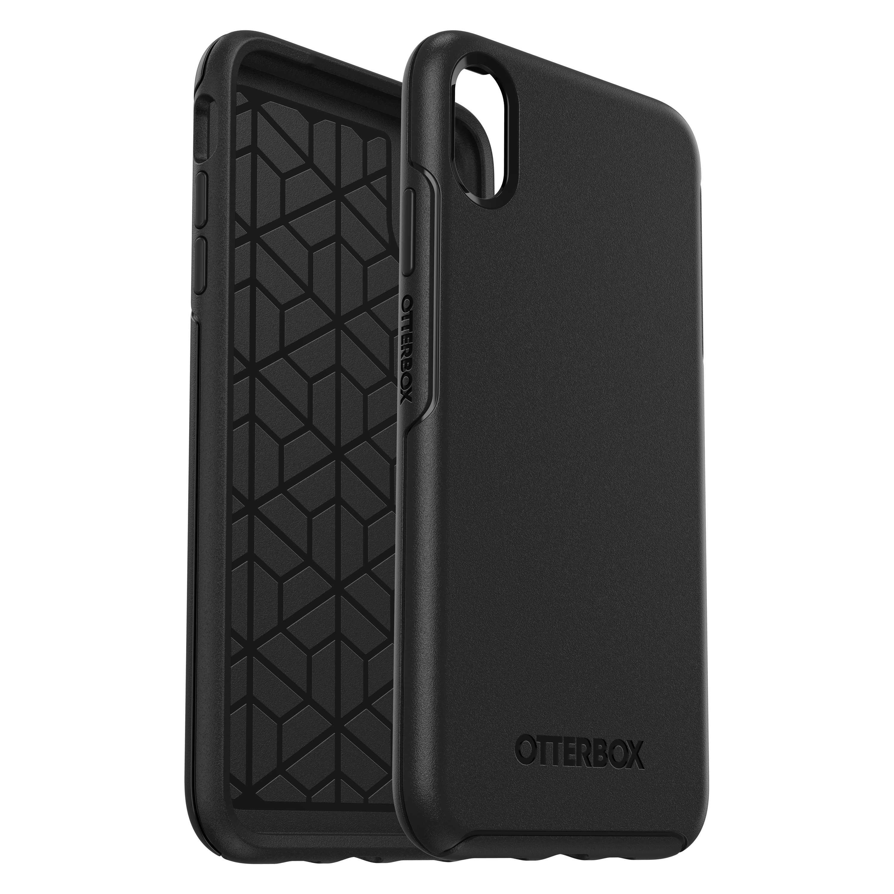 OTTERBOX Symmetry, Backcover, Apple, iPhone XS Max, Schwarz