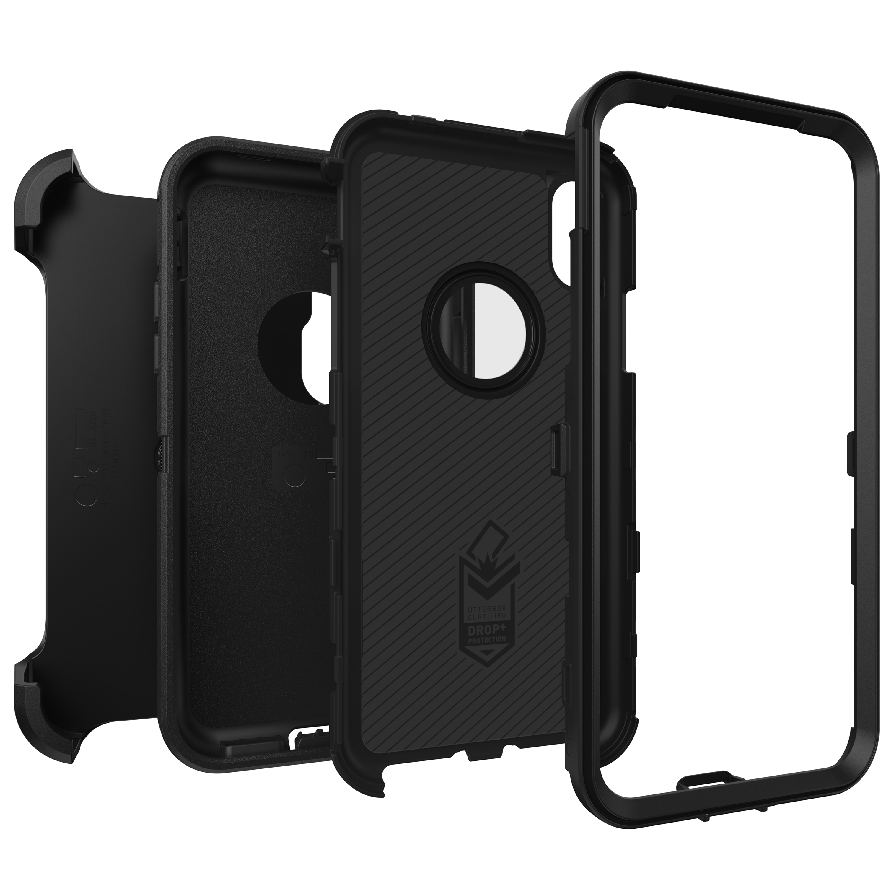 OTTERBOX Defender, Backcover, Apple, iPhone XS, Schwarz