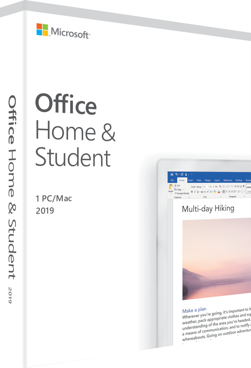 Office Home & Student 2019 (1 user/1 device/One-time purchase) - PC/MAC - English