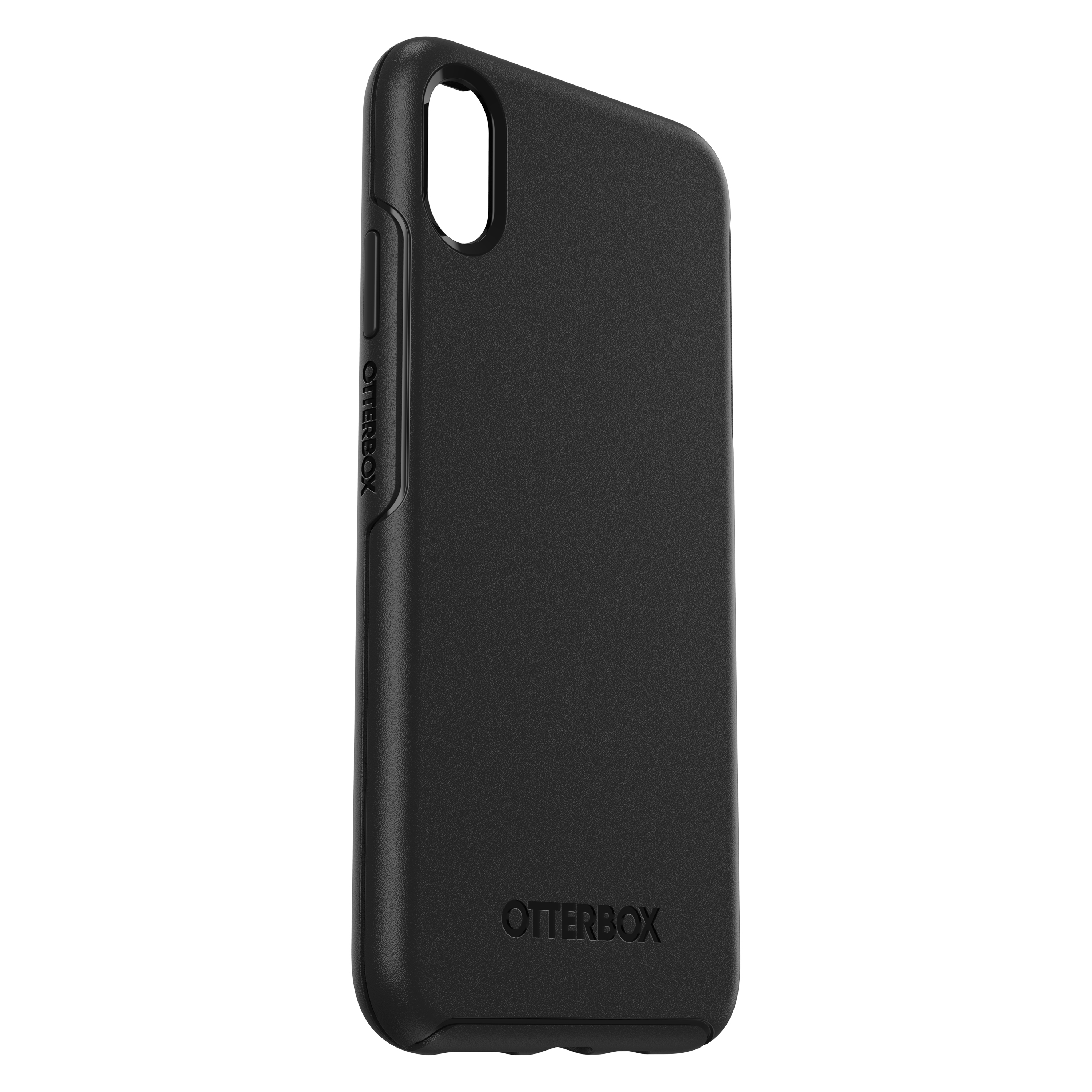 OTTERBOX Max, Backcover, Schwarz Apple, XS iPhone Symmetry,