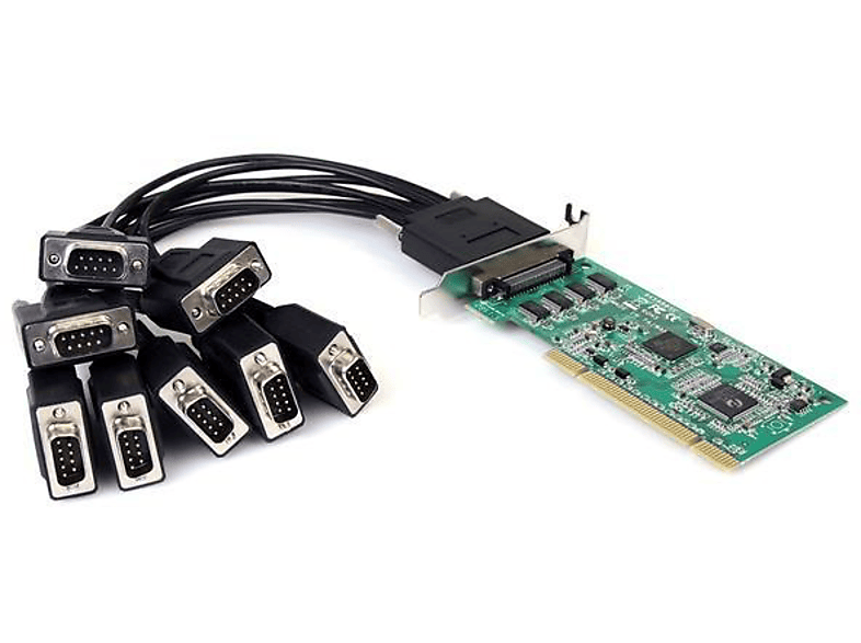 StarTech.com Tarjeta Adaptadora PCI de Perfil Bajo de 8 Puertos Serie RS232 DB9 UART 16950