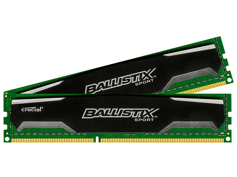 Kit RAM Crucial DDR3 8 Go (2x4 Go) 1600 MHz PC3-12800U Pour PC De Bureau - 240 Broches - Occasion