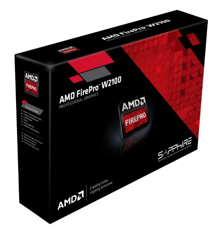Sapphire 31004-50-40A AMD FirePro W2100 2GB tarjeta gráfica