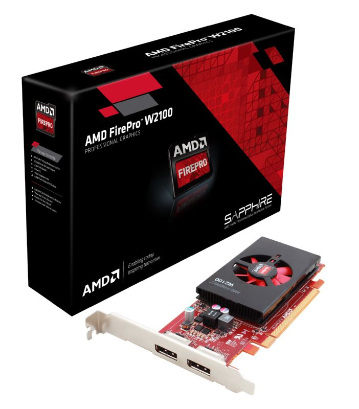 Sapphire 31004-50-40A AMD FirePro W2100 2GB tarjeta gráfica