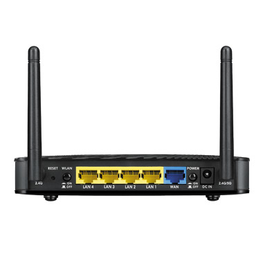 ZyXEL NBG6503 Wifi Ethernet Banda dual Negro