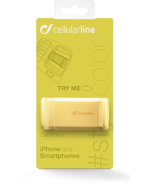 CellularLine HANDYSMARTY Coche Soporte pasivo Amarillo soporte