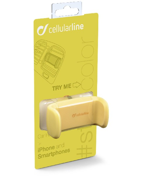 CellularLine HANDYSMARTY Coche Soporte pasivo Amarillo soporte