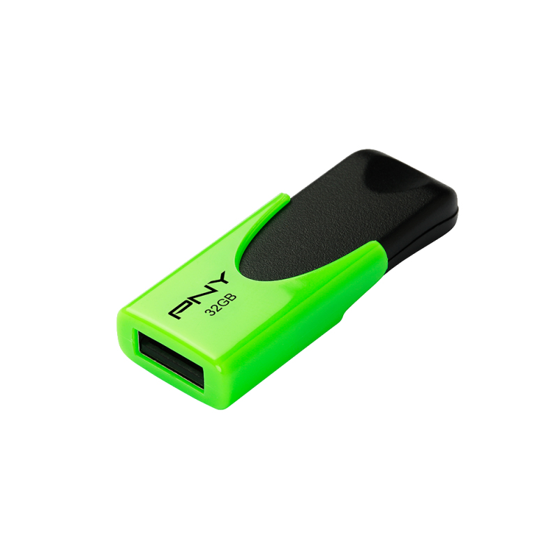 PNY N1 Attaché 32GB 32GB USB 2.0 Verde, Negro unidad flash USB
