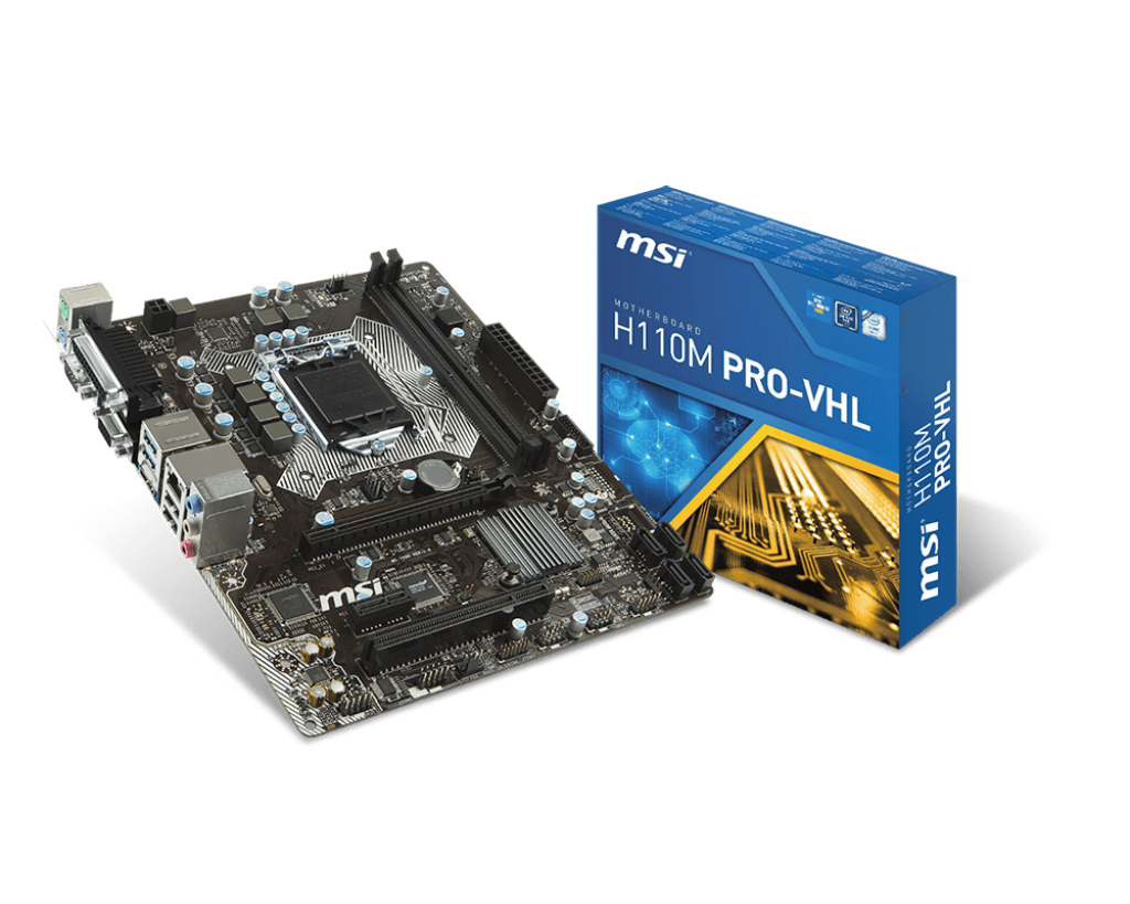 MSI Msı H110M Pro-Vhl Soket 1151 Ddr4 2133 Vga Hdmı Usb 3.1 Com+Lpt Pcı Matx