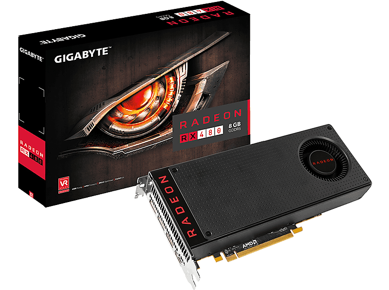 Gigabyte GV-RX480D5-8GD-B AMD 8GB tarjeta gráfica