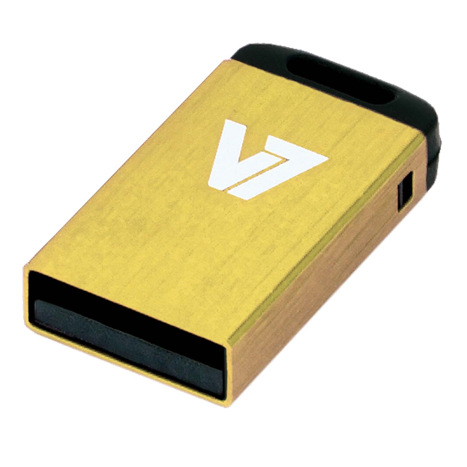 V7 Unidad de memoria flash USB 2.0 nano 8 GB, amarilla unidad flash USB