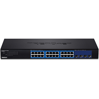 Trendnet TEG-30284 Gestionado Gigabit Ethernet (10/100/1000) 1U Negro switch