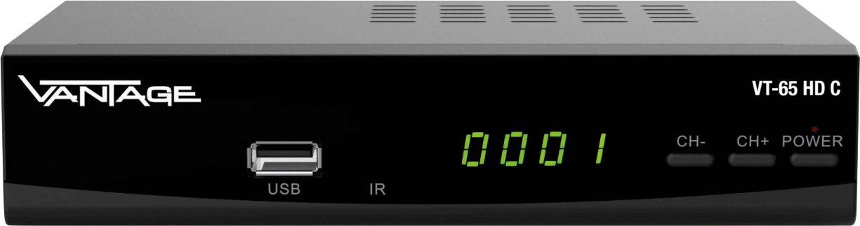 Kabel-Receiver (HDTV, VT C DVB-C, DVB-C2, 65 VANTAGE Schwarz) HD