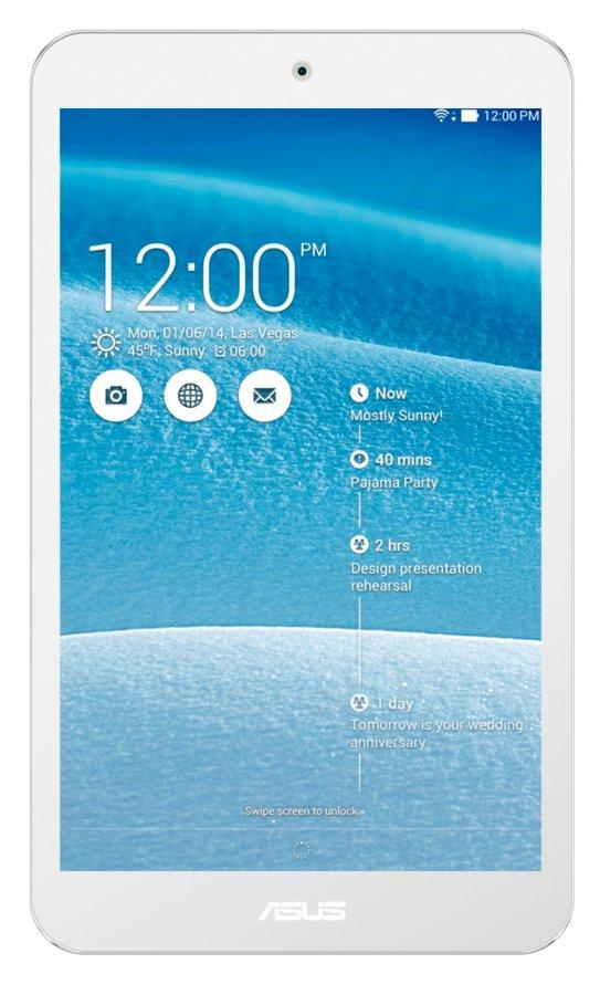 Tablet - ASUS MeMO Pad8 Blanca 16GB, procesador Intel®, 2 cámaras y WiFi Miracast