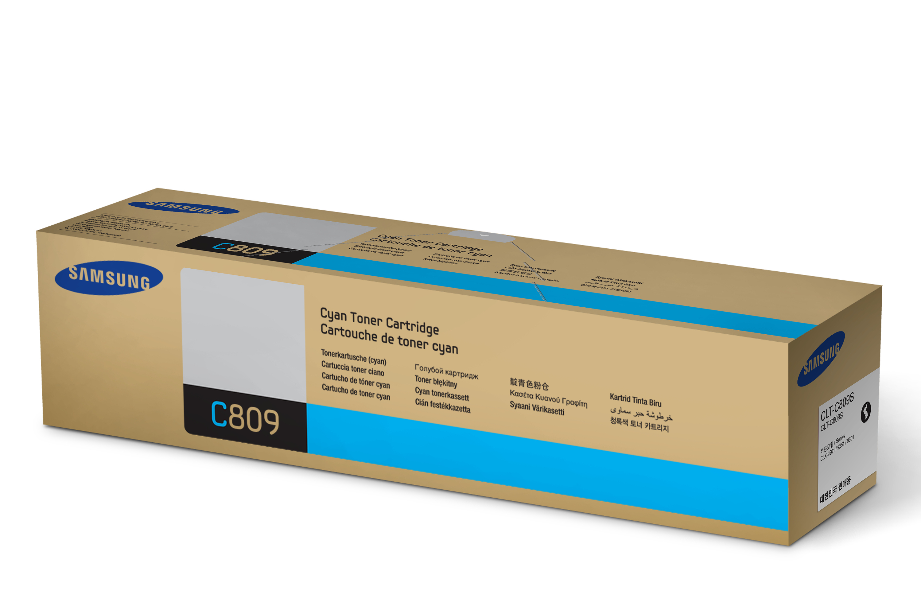 Samsung CLT-C809S Toner 15000páginas Cian tóner y cartucho láser