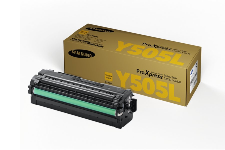 Samsung CLT-Y505L 3500páginas Amarillo tóner y cartucho láser