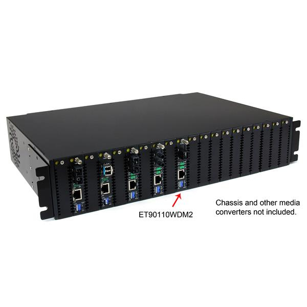 Extensor - StarTech.com ET90110WDM2 Kit de Conversión Ethernet 10/100 a Fibra SC WDM