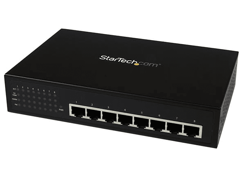 Switch Ethernet | StarTech.com IES81000POE Switch Conmutador Industrial 8 Puertos Gigabit Ethernet P