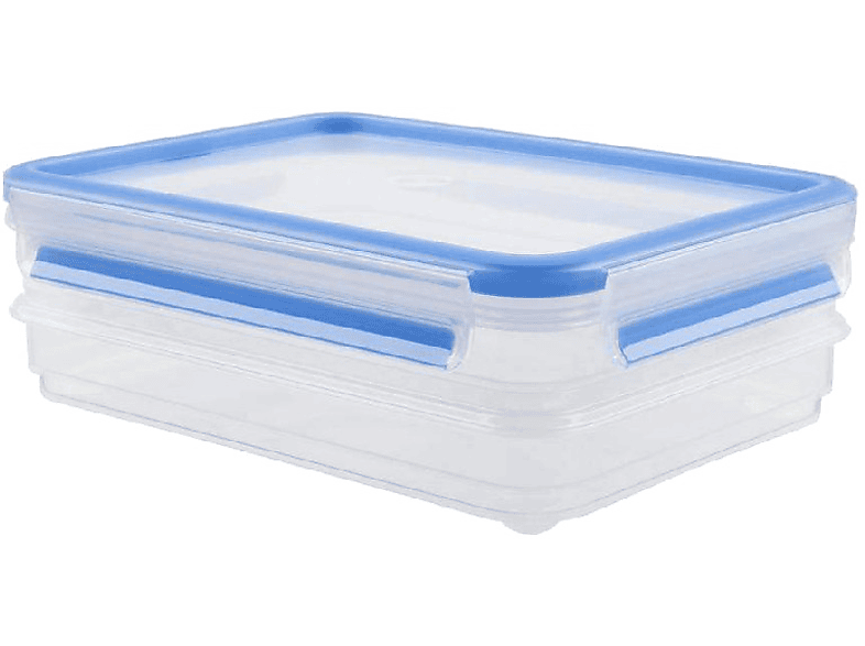 Tupper - Tefal Clip&Close K3028812, 2 unidades, Rectangular, 0.6 L, Plástico