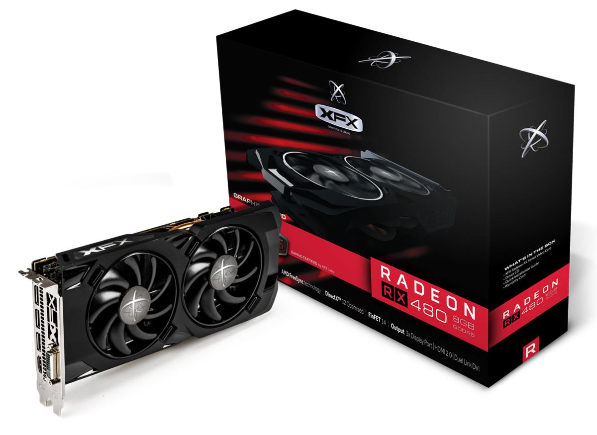 XFX RX-480P8LFB6 Radeon RX 480 8GB GDDR5 tarjeta gráfica