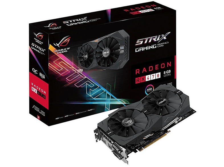 Tarjeta Gráfica | ASUS ROG Strix Radeon RX 470 Gaming OC 8GB GDDR5