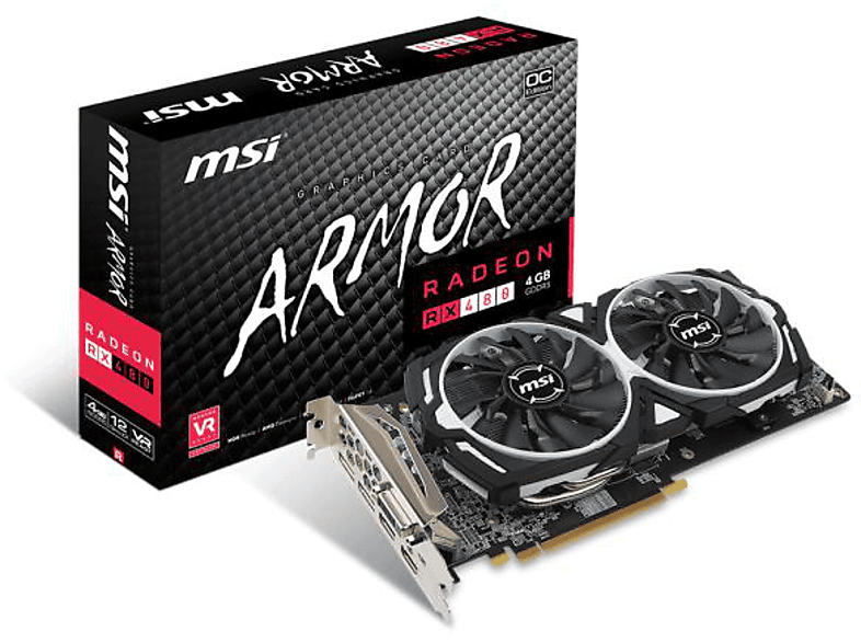 MSI RX 480 ARMOR 4G OC Radeon RX 480 4GB GDDR5