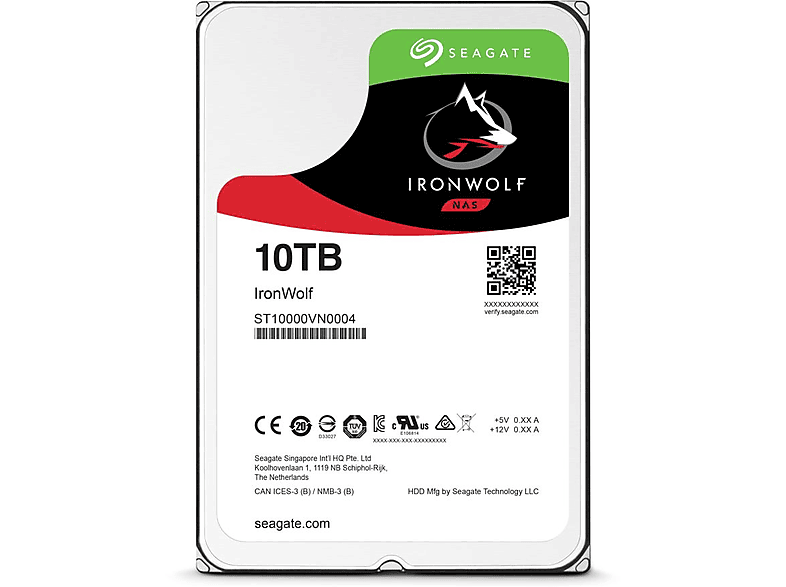 Seagate IronWolf NAS 3.5" 10000GB Serial ATA III disco duro interno