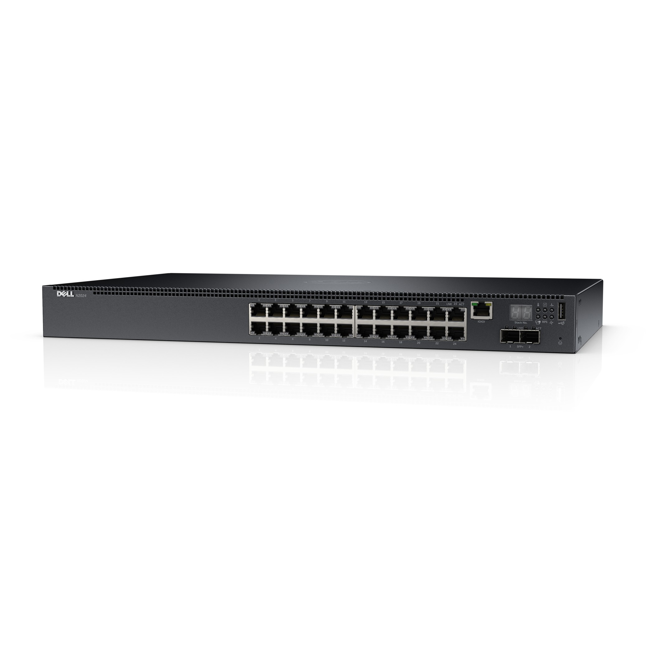 DELL PowerConnect N2024 Managed network switch L3 Gigabit Ethernet (10/100/1000) 1U Negro