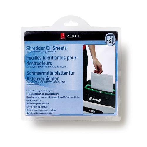Rexel Láminas lubricantes para destructora (12)