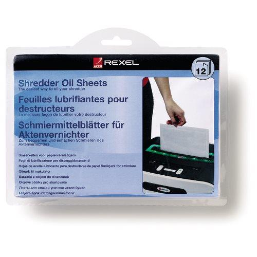 Rexel Láminas lubricantes para destructora (12)